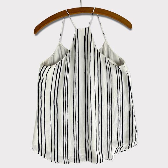 Jasmine & Juliana Womens XS Black White Stripe Polyester Top Spaghetti Strap - Picture 4 of 8